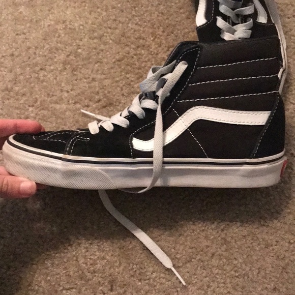 Black old school vans high tops - Picture 2 of 5